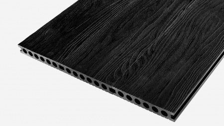 Террасная доска Варяжский Композит 6000x145x25 мм усиленная, Антрацит